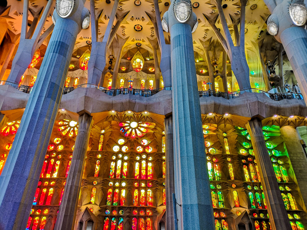 Sagrada Familia stained glass windows